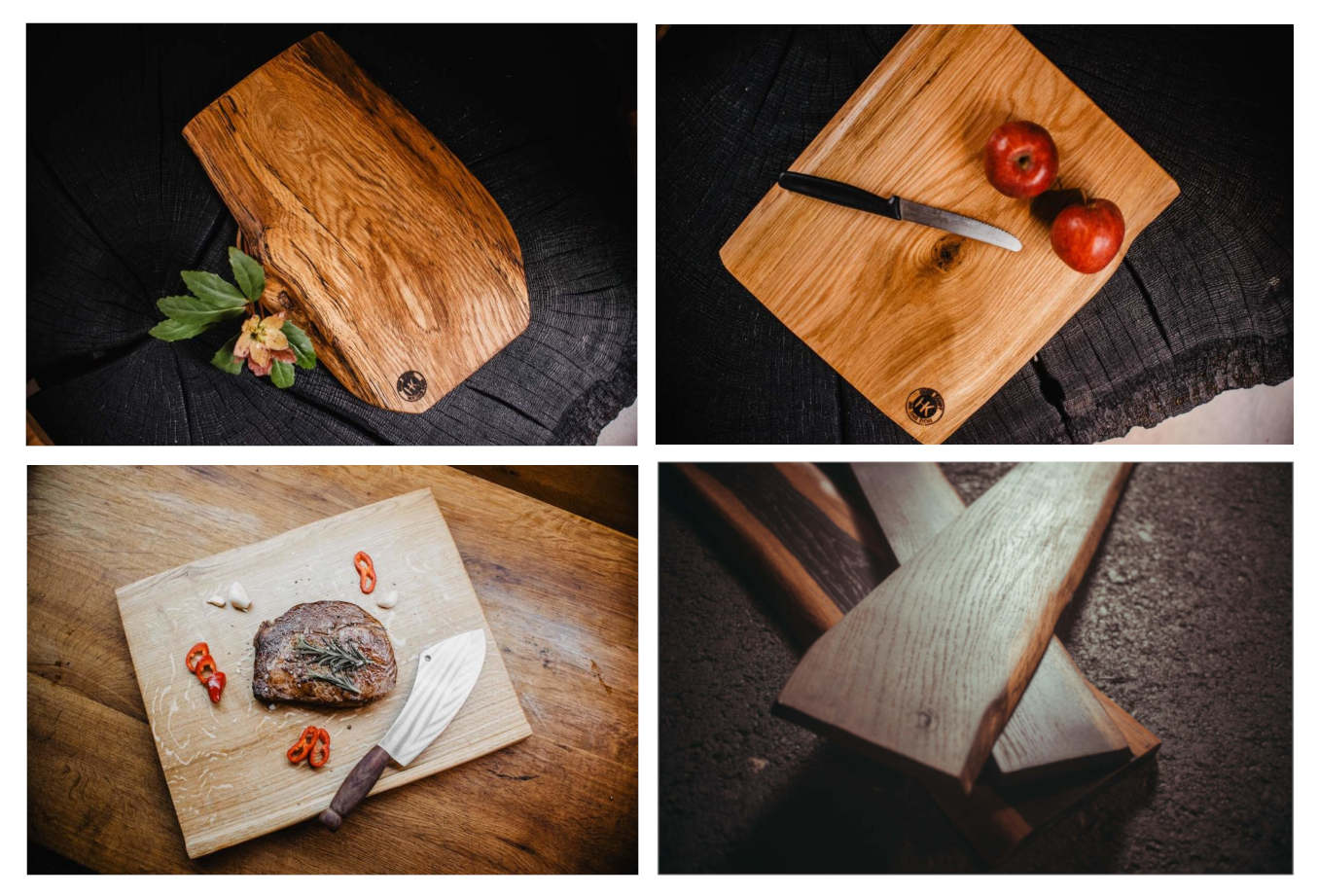 SCHNEIDEBRETTER AUS EICHENHOLZ