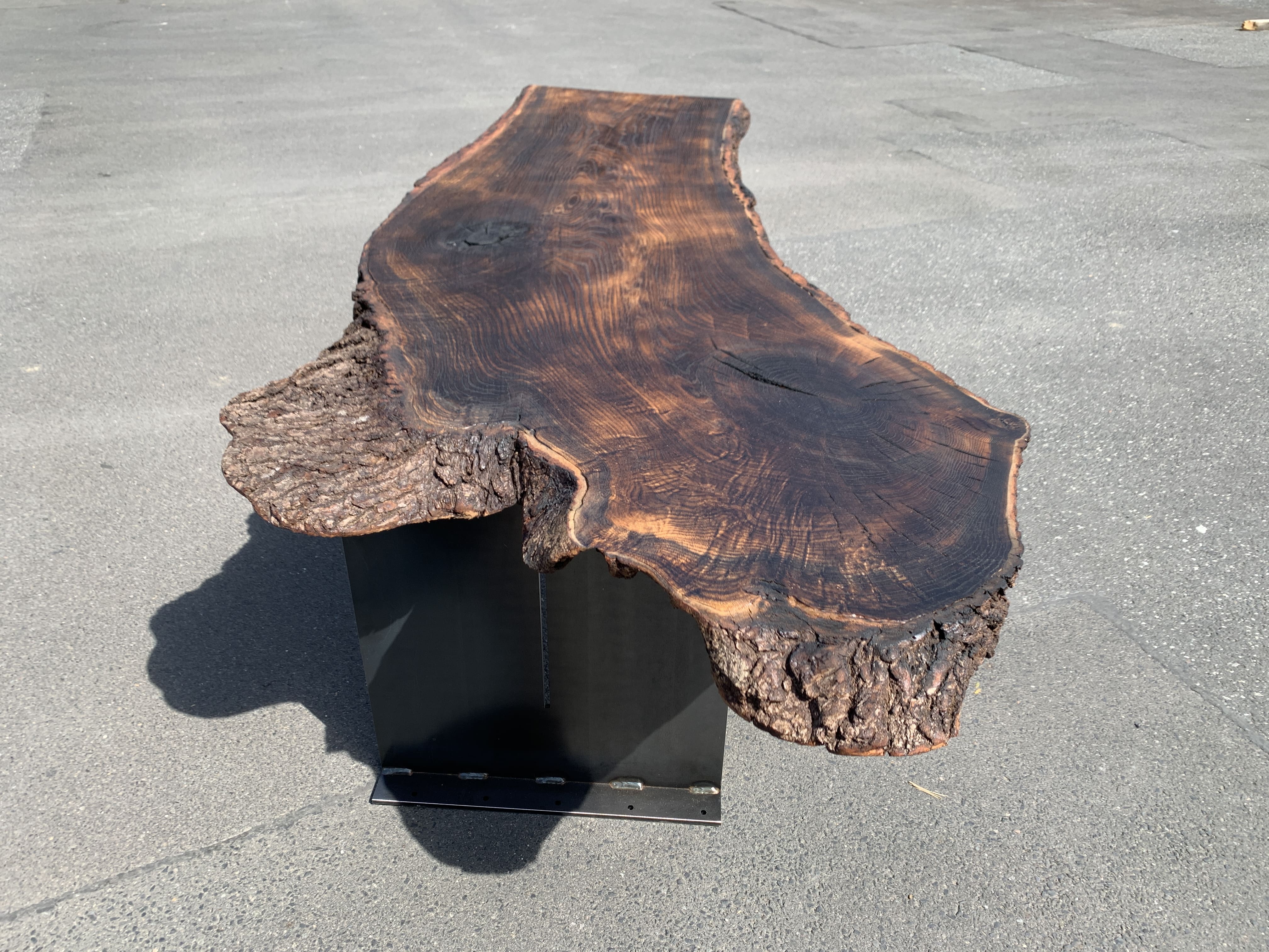 SCHREIBTISCHPLATTE AUS RÄUCHEREICHE