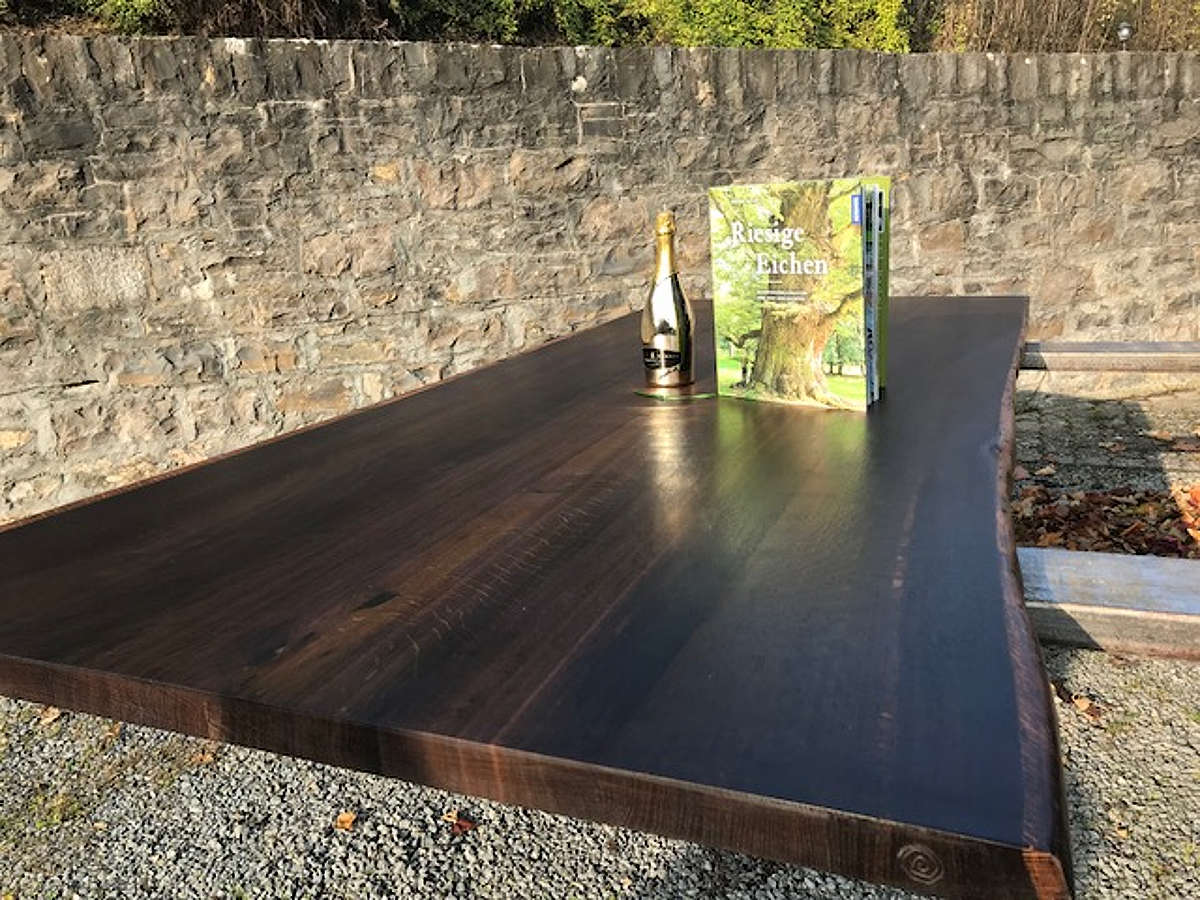 Tischplatte Raeuchereiche und Buch Riesige Eichen Tischplatte Raeuchereiche und Buch Riesige Eichen