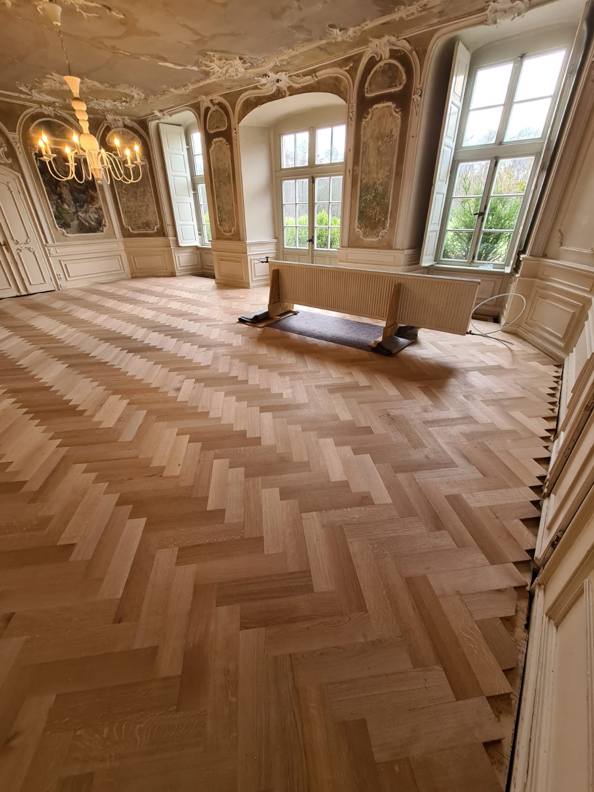 Oak flooring