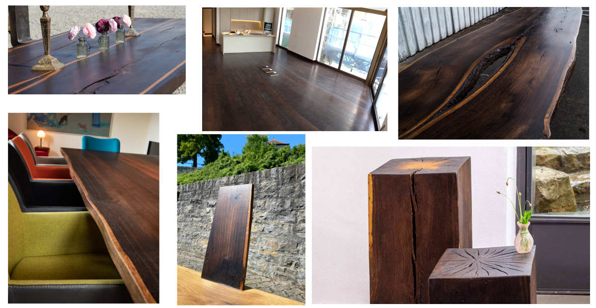 furniture from smoked oak