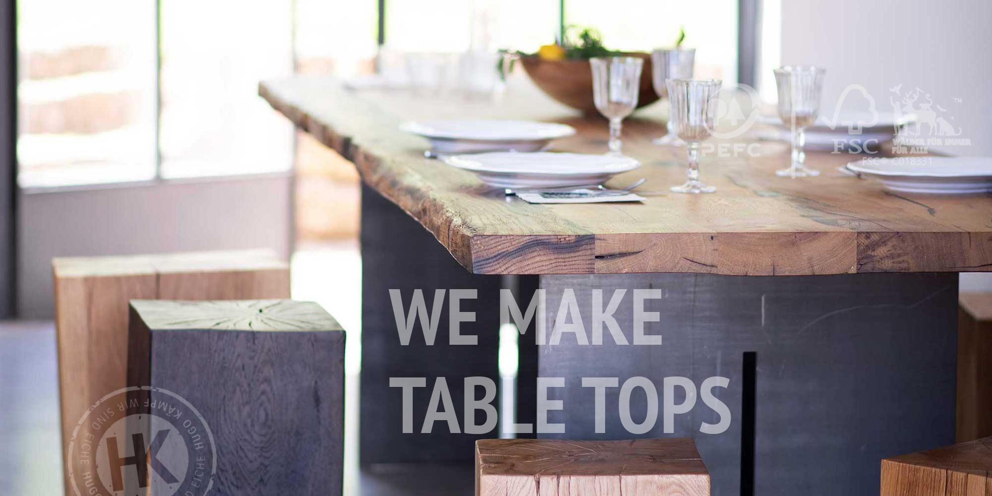 Our live edge table top